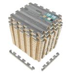 Interlocking Foam Wood Floor Mats - 16 Tiles