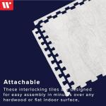 Farmhouse Wood Grain Foam Floor Tiles, 48 Sq Ft