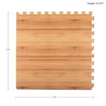 Natural Woodgrain EVA Foam Floor Tiles - 6-Pack