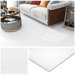 White Peel and Stick Vinyl Floor Tiles - 4-Pack