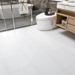 White Peel and Stick Vinyl Floor Tiles - 4-Pack