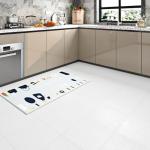 White Peel and Stick Vinyl Floor Tiles - 4-Pack