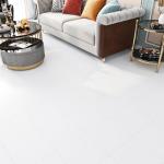 White Peel and Stick Vinyl Floor Tiles - 4-Pack