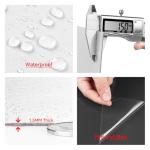 White Peel and Stick Vinyl Floor Tiles - 4-Pack