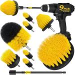 Holikme 9-Pack All-Purpose Drill Brush Set