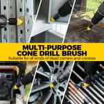 Holikme 9-Pack All-Purpose Drill Brush Set