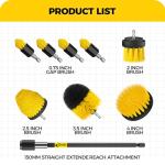 Holikme 9-Pack All-Purpose Drill Brush Set