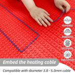 MAXKOSKO Heated Floor Underlayment Mat, Waterproof 161 Sq. Ft