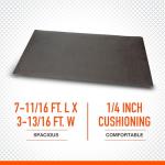 Black Anti-Fatigue Foam Mat, 7.7ft x 3.8ft