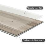 Suntecwood Click Lock Luxury Vinyl Planks - Hickory