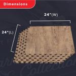 Farmhouse Wood Grain Interlocking Foam Floor Tiles