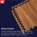 Farmhouse Wood Grain Interlocking Foam Floor Tiles