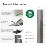 Eco-Friendly Grey Wooden Grain Vinyl Flooring