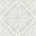 Gray Floral Peel and Stick Vinyl Floor Tiles - 20 Pack