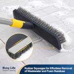 Yocada 2-in-1 Telescopic Floor Scrub Brush