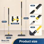 Yocada 2-in-1 Telescopic Floor Scrub Brush