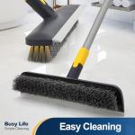 Yocada 2-in-1 Telescopic Floor Scrub Brush