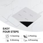 White Marble Vinyl Flooring Tiles - 20 Packs