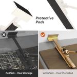 Flooring Jacks 2-Pack with Anti-Slip Pads, Hardwood Floor Jack, Laminate & Vinyl Plank, Floor Gap Fixer Tools Wood Heavy Furniture Installation and Maintenance, Deck Board Straightening