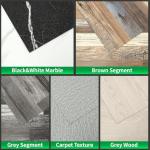 30-Pack Peel and Stick Vinyl Flooring Tiles