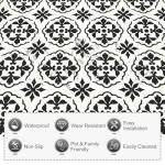 Peel and Stick Vinyl Floor Tiles - 20 PCS