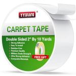 YYXLIFE Double Sided Rug Tape - 2" x 10 Yards