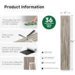 Waterproof Vinyl Plank Flooring - Dusty Grey 36 Planks