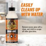 Gorilla Waterproof Wood Glue, 18 Ounce, Natural