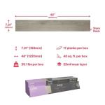 Lucida Luxury Vinyl Flooring Adhesive Tiles - 39 Sq Ft