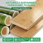 Jeedeson Light Honey Bamboo Interlocking Flooring Planks