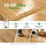 Jeedeson Light Honey Bamboo Interlocking Flooring Planks