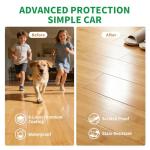 Jeedeson Light Honey Bamboo Interlocking Flooring Planks