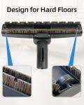 SheildOn Horse Hair Floorhead for Miele Vacuum Cleaners, 12" Wide Hardwood Floor Brush as Vacuum Attachment Replacement Parts, Soft Bristles Head & Wheels Ideal for Hard Floors Cleaning