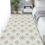 Orange Peel and Stick Vinyl Floor Tiles - 20 Pack