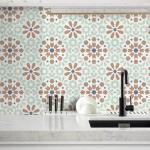 Orange Peel and Stick Vinyl Floor Tiles - 20 Pack