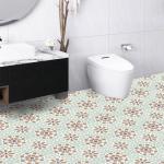 Orange Peel and Stick Vinyl Floor Tiles - 20 Pack