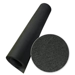 Black Elephant Bark Rubber Flooring, 3/8-Inch Thick