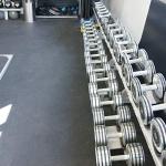 Elephant Bark Rubber Flooring, Blue Dot, 3/8-Inch