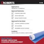 Roberts Sound Reducing Cushion Underlayment, 100 sq. ft