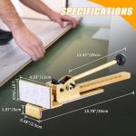 Flooring Jack with Protective Pad for Easy Positioning