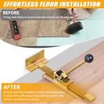 Flooring Jack with Protective Pad for Easy Positioning