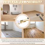 Flooring Jack with Protective Pad for Easy Positioning