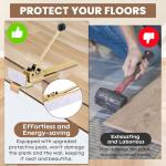 2 Pack Upgraded Flooring Jack with Felt Pads