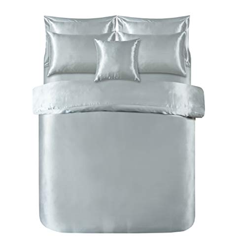 Soft Satin 7-Piece King Bed Set