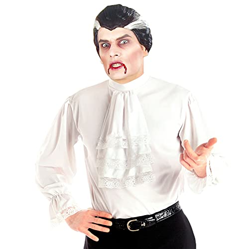 White Satin Pirate Peter Pan Shirt Costume