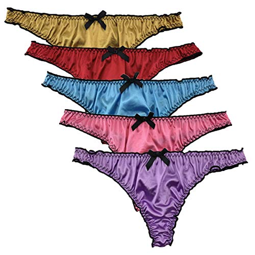 5-Pack Satin Bikinis - Queen Star