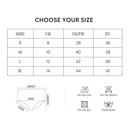 FallSweet Low Rise Satin French Knickers Women Underwear Briefs Panties Pack of 3(062bk+be+pu,XL)