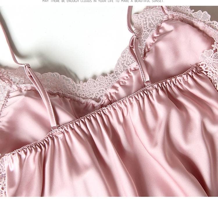 Red Satin Bridal Pajama Set