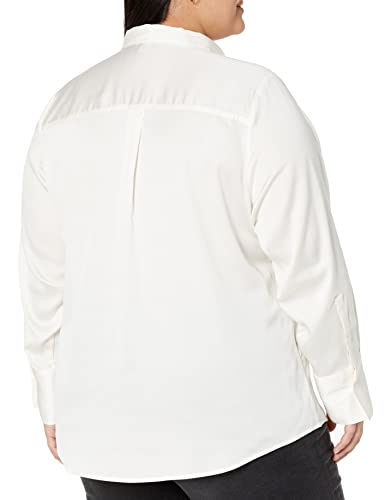 Eggshell Satin Button-Down for Women's Fashion