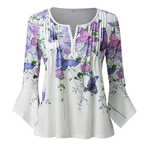 Satin Floral Swing Tunic Top for Women